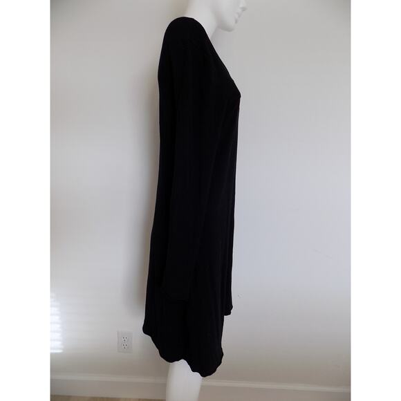 BCBG MAXAZRIA duster open front cardigan black size Large - Picture 5 of 8